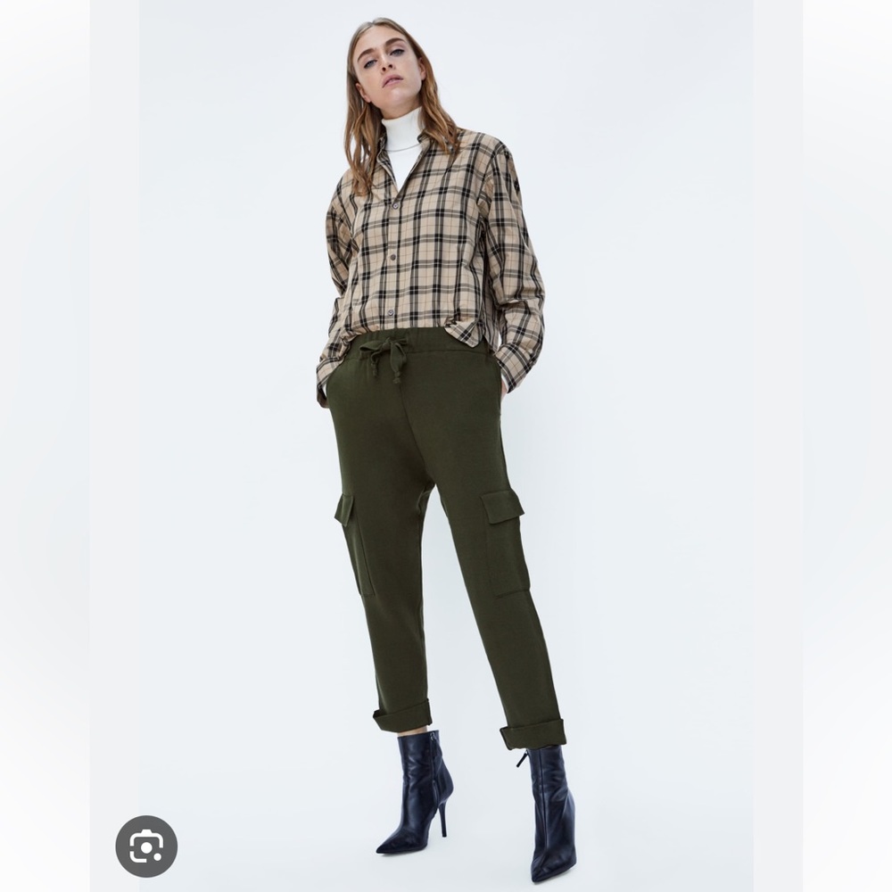 Zara Knit Green Pants